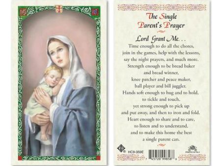 Prayer Card The Single Parent s Prayer Laminated HC9-359E on Sale