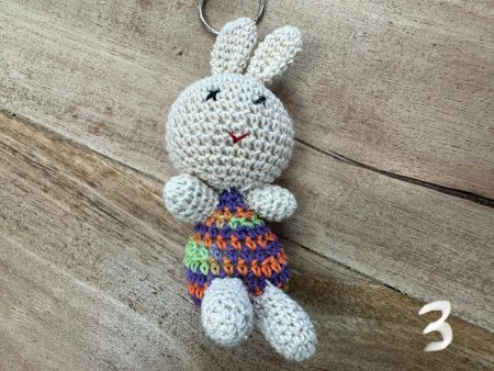 Keychain - Bunny Crochet Fashion