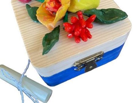 Blue Keepsake Box with Poppies Online