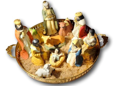 Handcrafted Nativity Scene – Classic Christmas Style, Local Pick-Up Only Hot on Sale