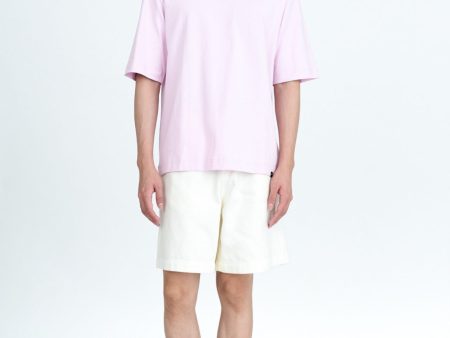 (B) Classic Relaxed-Fit Crew Neck Tee - Vintage Pink Discount