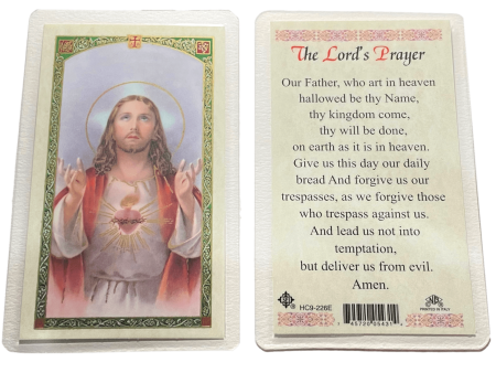 Prayer Card The Lord s Prayer Laminated HC9-226E Cheap