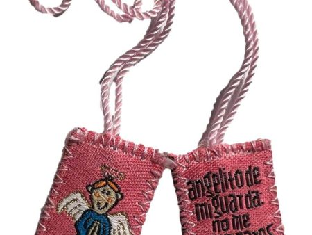 Scapular Children Angelito De Mi Guardia Double Badge Blue Dress Online Hot Sale