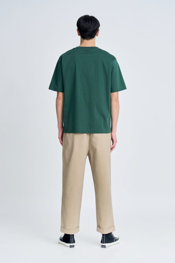 (A) Essential Crew Neck Tee - Army Green Hot on Sale