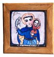 San Antonio de Padua Wall Plaque Tile - 6  x 6  Religious Decor Fashion