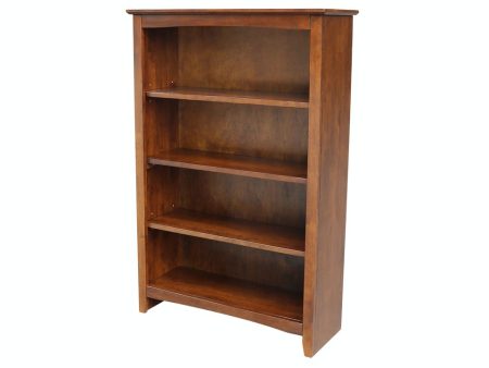 Home Accents - 48  H Shaker Bookcase Espresso Online Sale