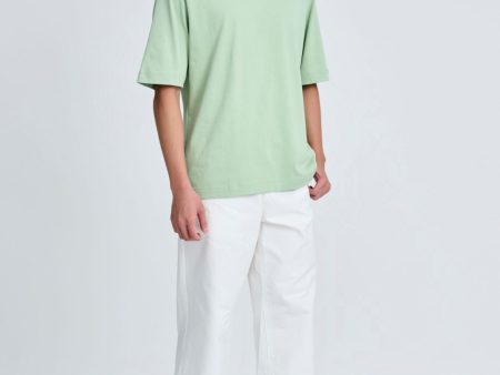 (B) Classic Relaxed-Fit Crew Neck Tee - Sage on Sale