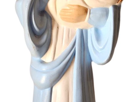 Madonna and Child Statue – Handcrafted Religious Figure 12  x 4.5  Fashion