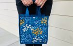 Blue floral 3x3 Tote Online Sale