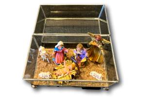 Handcrafted Nativity Scene – Exquisite Glass Ornament, Local Pick-Up Only Hot on Sale