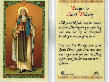 Prayer Card Prayer To Saint Hedwig Laminated HC9-142E Online