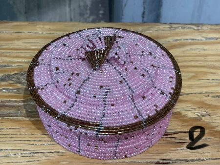 Beaded Basket with Lid - Medium For Cheap