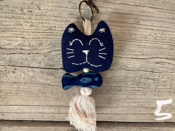 Embroidered Cat & fish Online Sale