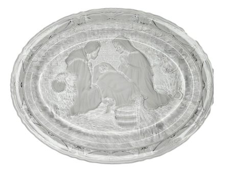 Frosted Nativity Plate – Elegant 9.5” L x 7” W Christmas Décor Online