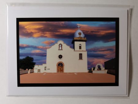 Ysleta Mission Clouds Note Card, 5x7 Heavyweight with Envelope Online Hot Sale