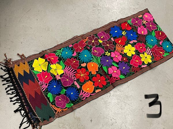 Embroidered Flower Table Runner - LG Hot on Sale