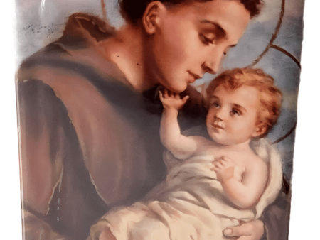 Magnet Saint Anthony Metal Image Italian Image 2x3 Supply