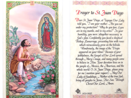 Prayer Card Prayer To Saint Juan Diego Laminated HC-E Online