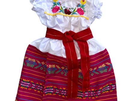 3-Piece Mexican Embroidered Tunic Set – Handmade Skirt, Shirt & Belt from Puebla (Assorted Colors) Online Hot Sale