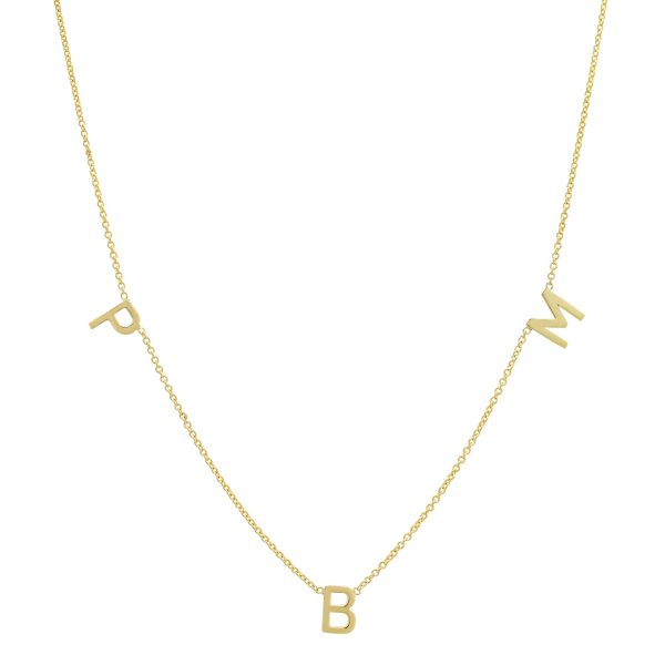 Custom Initial Necklace Online Sale