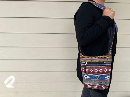 Hippy bag - woven tribal sm Online now