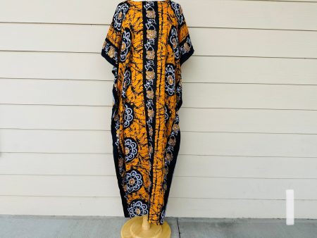 Dress- Caftan flower dashiki long Cheap