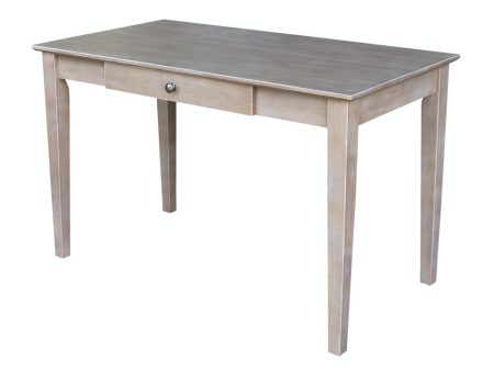 Home Accents - Single Desk in Taupe Gray Fashion