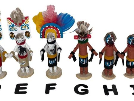 Kachina Dolls Carved Wood Hopi Handcrafted Hot on Sale