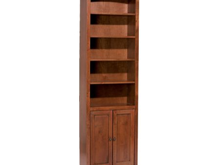 McKenzie 24″W x 84″H Bookcase w Doors Hot on Sale