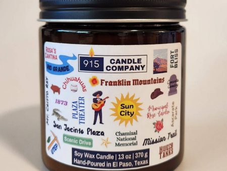 El Paso Souvenir Soy Candle - Hand-Poured, Small Batch, Glass Container Cheap